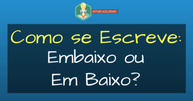 Embaixo ou Em Baixo